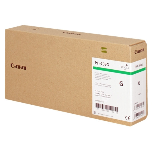 Canon PFI-706G high capacity green ink cartridge (original) 6688B001 018894 - 1