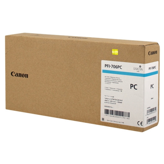 Canon PFI-706PC high capacity photo cyan ink cartridge (original) 6685B001 018884 - 1