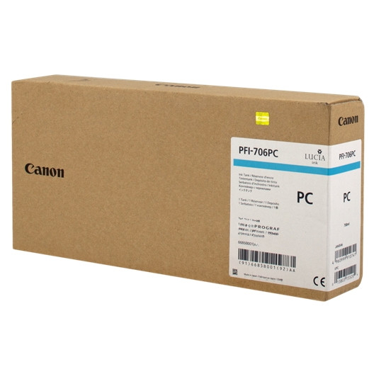 Canon PFI-706PC high capacity photo cyan ink cartridge (original Canon) 018884 - 1
