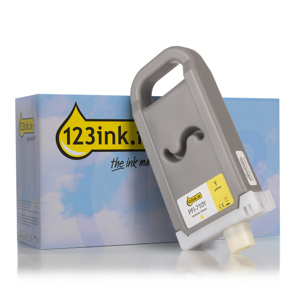 Canon PFI-710Y yellow ink cartridge (123ink version) 2357C001C 010183 - 1