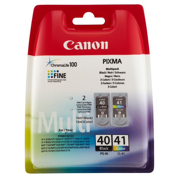 Canon PG-40/CL-41 ink cartridge 2-pack (original Canon) 0615B043 0615B051 018780 - 1