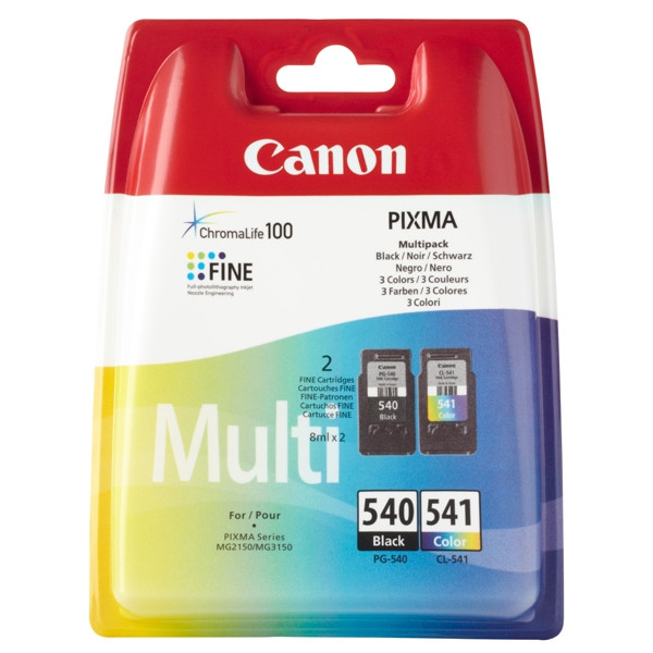 Canon PG-540/CL-541 ink cartridge 2-pack (original Canon) 5225B006 5225B007 018710 - 1