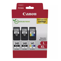 Canon PG-540Lx2 / CL-541XL ink cartridge 3-pack (original Canon) 132270