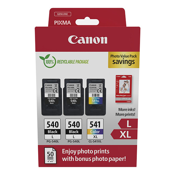 Canon PG-540Lx2 / CL-541XL photo value pack (original Canon) 132272 - 1