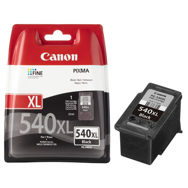 Canon PG-540XL high capacity black ink cartridge (original Canon) 5222B001 5222B005 018706 - 1