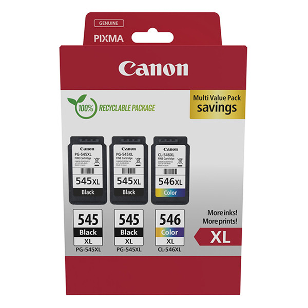 Canon PG-545XLx2 / CL-546XL ink cartridge 3-pack (original Canon) 132264 - 1