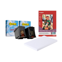 Canon PG-560/CL-561 ink cartridge 2-pack (123ink version) + Canon GP-501 glossy photo paper  120866