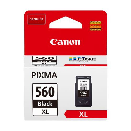 Canon PG-560XL high capacity black ink cartridge (original Canon) 3712C001 010361 - 1