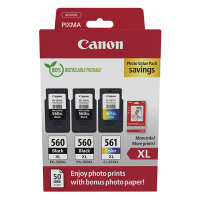 Canon PG-560XLx2 / CL-561XL photo value pack (original Canon) 132260