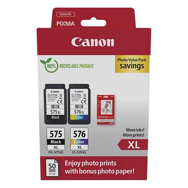 Canon PG-575XL/CL-576XL photo value pack (original Canon) 5437C006 132276 - 1