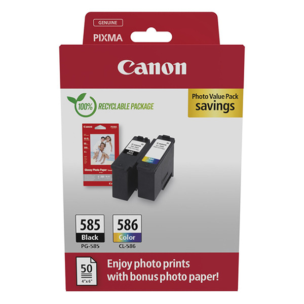 Canon PG-585 / CL-586 photo value pack (original Canon) 6205C004 017676 - 1