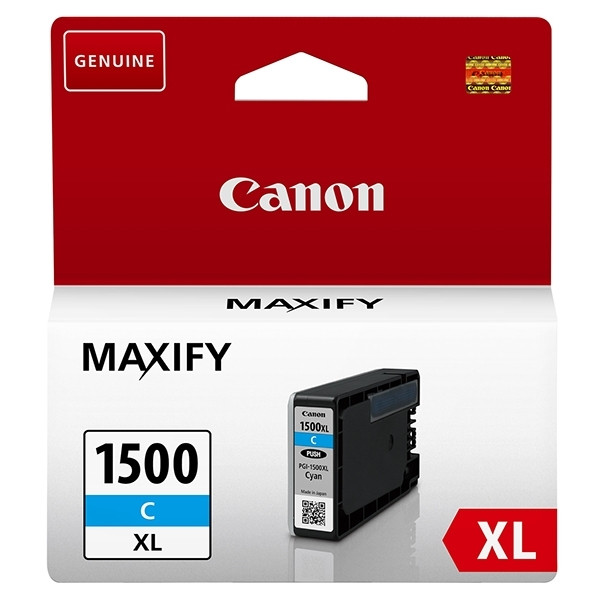 Canon PGI-1500C XL high capacity cyan ink cartridge (original Canon) 9193B001 018524 - 1