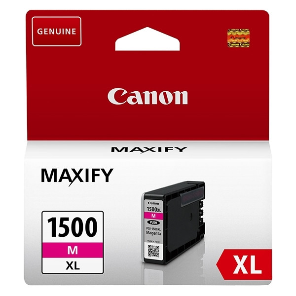 Canon PGI-1500M XL high capacity magenta ink cartridge (original Canon) 9194B001 9194B004 018526 - 1