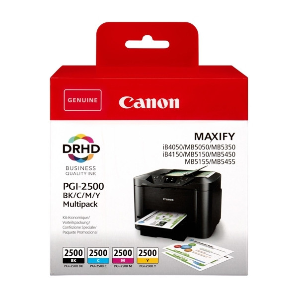 Canon PGI-2500 BK/C/M/Y ink cartridge 4-pack (original Canon) 9290B004 9290B006 010296 - 1