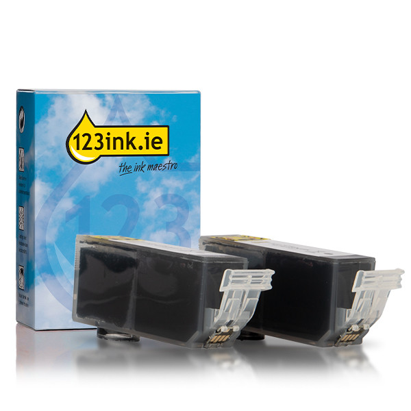 Canon PGI-525PGBK black ink cartridge 2-pack (123ink version) 132103 - 1