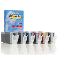 Canon PGI-550PGBK XL / CLI-551BK/C/M/Y/G XL ink cartridge 6-pack (123ink version) 6431B001C 6443B001C 6444B001C 6445B001C 6446B001C 127158