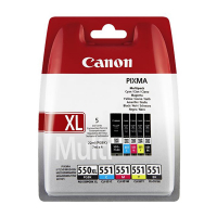 Canon PGI-550PGBK XL / CLI-551 BK/C/M/Y ink cartridge 5-pack (original Canon) 6509B013 010188