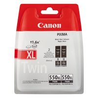 Canon PGI-550PGBK XL black ink cartridge 2-pack (original Canon) 6431B005 6431B010 018576