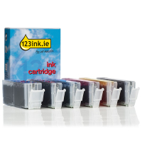 Canon PGI-580PGBK + CLI-581BK/C/M/Y/PB ink cartridge 6-pack (123ink version) 2078C001C 2103C001C 2104C001C 2105C001C 2106C001C 127152