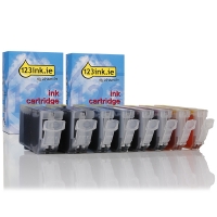 Canon PGI-5BK / CLI-8C/M/Y ink tank 8-pack (123ink version) 0621B001C 0622B001C 0623B001C 0628B001C 127104