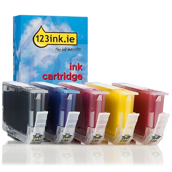 Canon PGI-72 MBK/C/M/Y/R ink cartridge 5-pack (123ink version) 6402B009C 018847 - 1