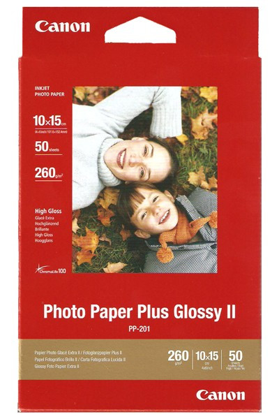 Canon PP-201 Photo Paper Plus Glossy II, 260g, 6x4 (50 sheets) 2311B003 064575 - 1