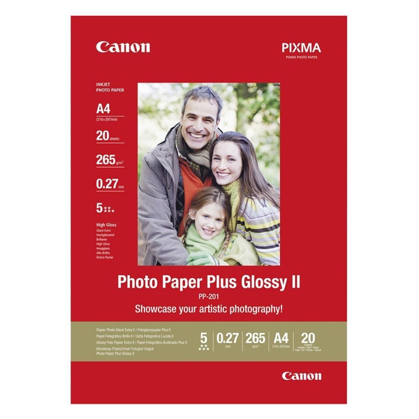 Canon PP-201 Photo Paper Plus Glossy II A4 (20 sheets) 2311B019 064555 - 1