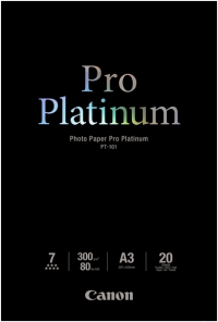 Canon PT-101 300gsm A3 Pro Platinum Photo Paper (20 sheets) 2768B017 150368