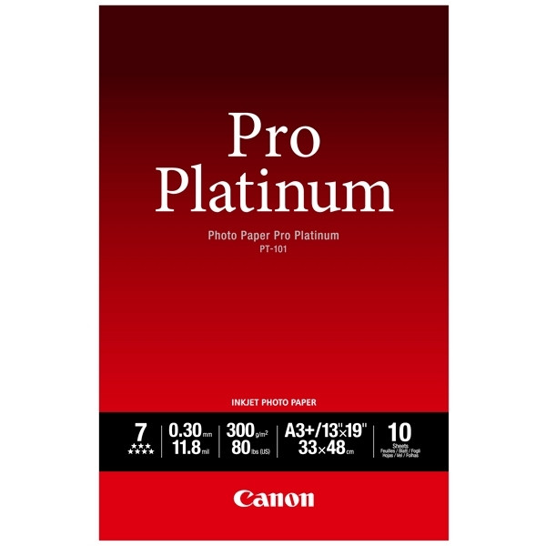 Canon PT-101 Photo Paper Pro Platinum 300g A3+ (10 sheets) 2768B018 064596 - 1