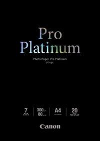 Canon PT-101 Pro Platinum Photo Paper 300g, A4 (20 sheets) 2768B016 064592