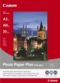 Canon SG-201 Photo Paper Plus Semi-Gloss 260g A3 (20 sheets) 1686B026 150364