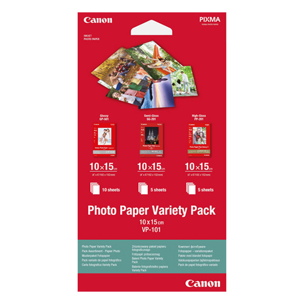 Canon VP-101 photo paper variety pack 10 x 15cm (20 sheets) 150394 - 1