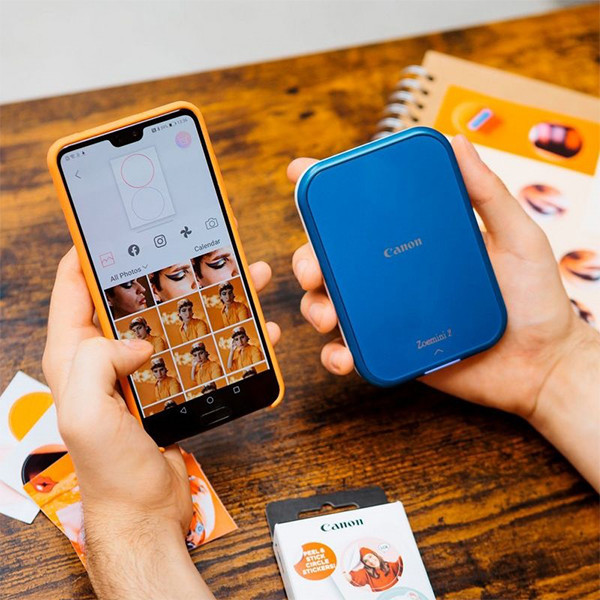 Canon Zoemini 2 navy blue mobile photo printer starter bundle 819358 - 3