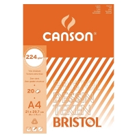 Canson Bristol A4 sketchbook, 224 grams (20 sheets) 200457110 224517
