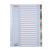 Cardboard tabs 1-20 (20 coloured tabs) | A4, 23-hole | 123ink