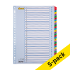 Cardboard tabs 1-31 (31 coloured tabs) | A4, 23-hole | 123ink | 5-pack 301714 - 1