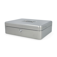 Cash box (steel, 30 x 24.5 x 9cm) | 123ink | silver 302941