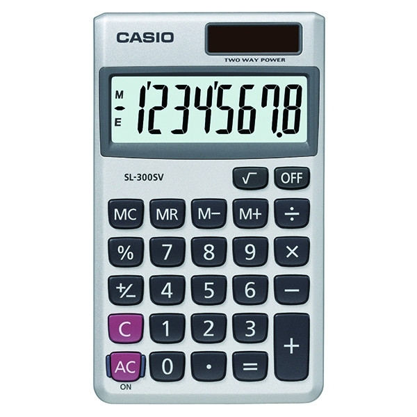 Casio SL-300SV 8-digit pocket calculator  056097 - 1