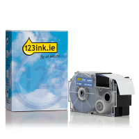 Casio XR-24ABU white on blue tape, 24mm (123ink version) 056393