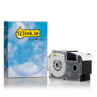 Casio XR-24WEB blue on white tape, 24mm (123ink version) 056390