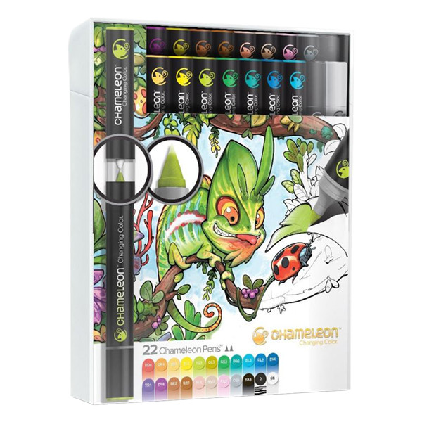 Chameleon Colour & Blending System Deluxe paint markers set (22-pack) 792109 CT2201 400909 - 1
