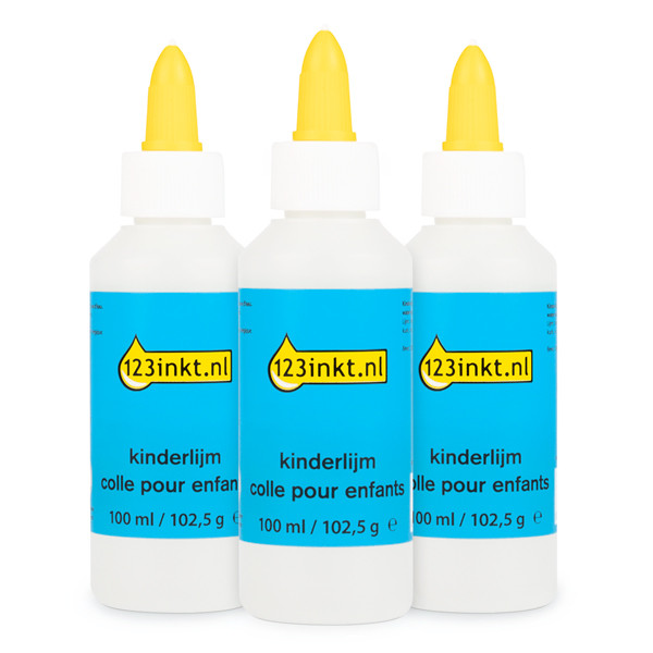 Children's glue 100ml | 123ink | 3-pack 301065 - 1