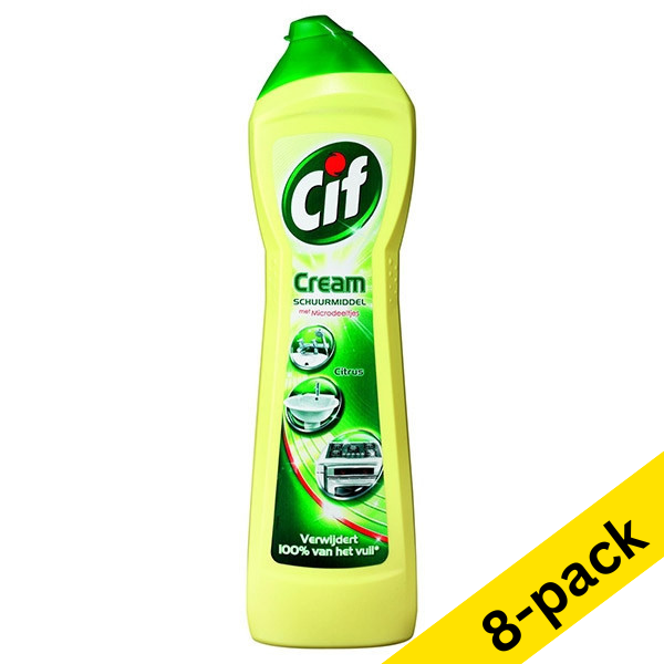 Cream cleaner 500ml | lemon | Cif liquid abrasive | 8-pack SCI00105 - 1