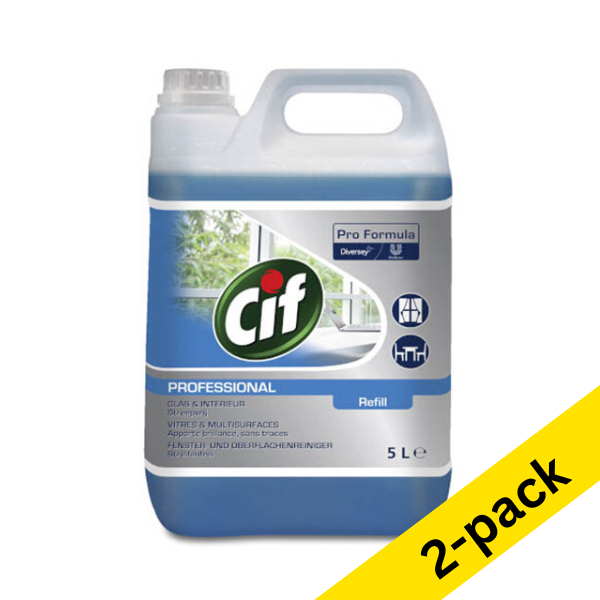 Cif Pro Formula glass and interior cleaner, 5 litres (2-pack) SCI00148 - 1