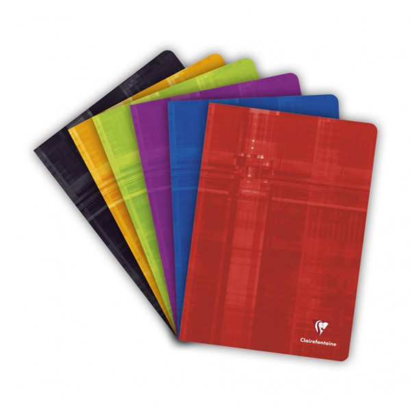Clairefontaine 5mm A4 checkered notebook assorted 10 pack (80 sheets) 31222C 250427 - 1