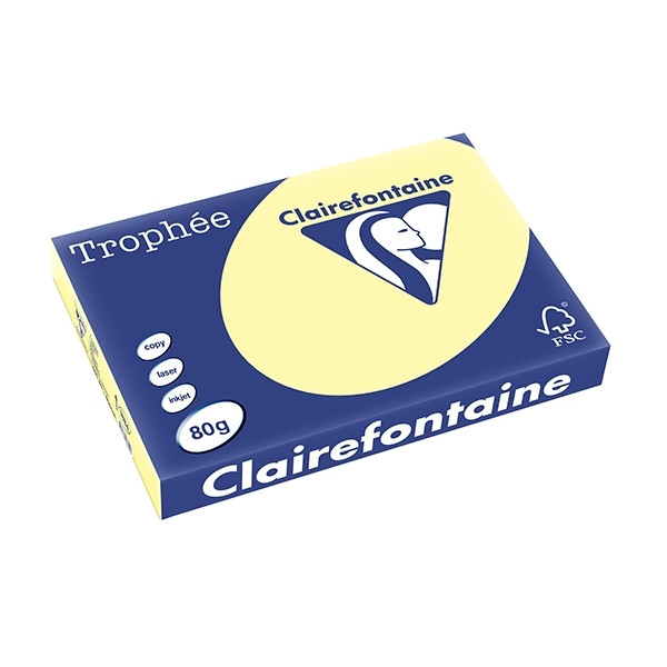 A3 80g paper (yellow) | Clairefontaine | 500 sheets 250110 - 1
