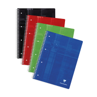 Clairefontaine A4+ assorted checked lecture pad, 90 grams 80 sheets (5 x 80 sheets) 8252C 250441