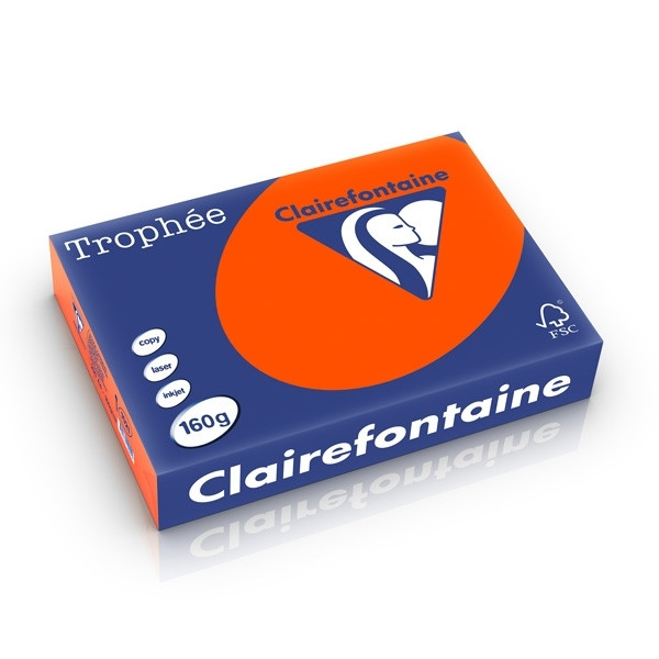 A4 160g paper (cardinal red) | Clairefontaine | 250 sheets 250255 - 1