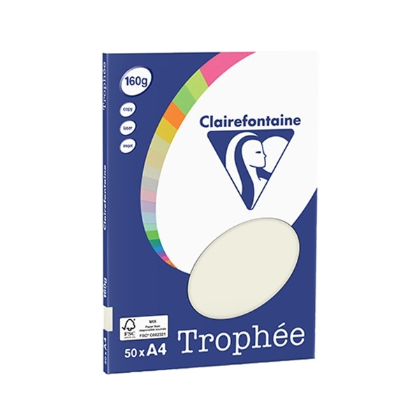 A4 160g paper (pearl grey) | Clairefontaine | 50 sheets 250063 - 1