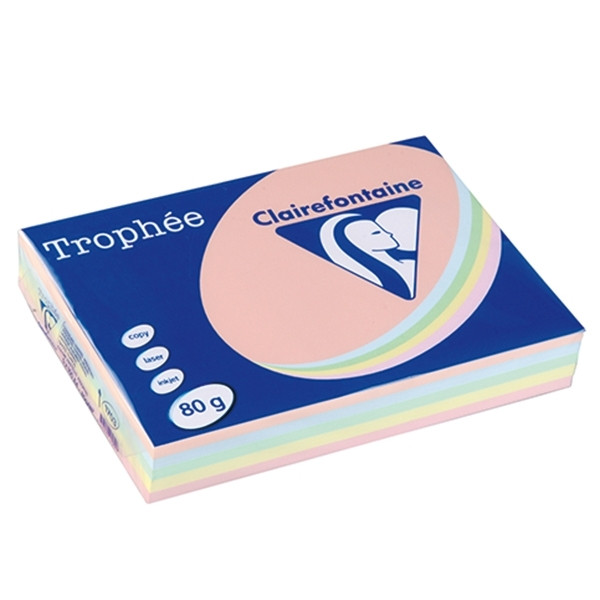 A4 80g paper (S/B/G/Y/P) | Clairefontaine | 100 sheets x5 250005 - 1